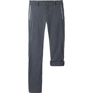 Prana Aria Hiking Pants Womens 14 Grey Roll Up Stretch Gorpcore Outdoors Camping